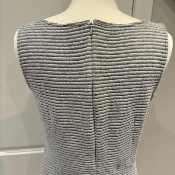 Loft, size 10, gray sleeveless dress - Picture 6 of 8
